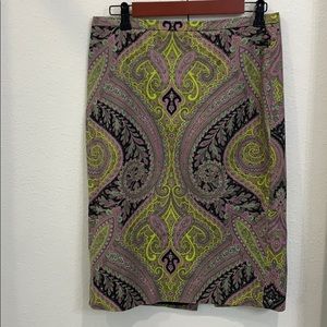 Jcrew skirt 6 paisley